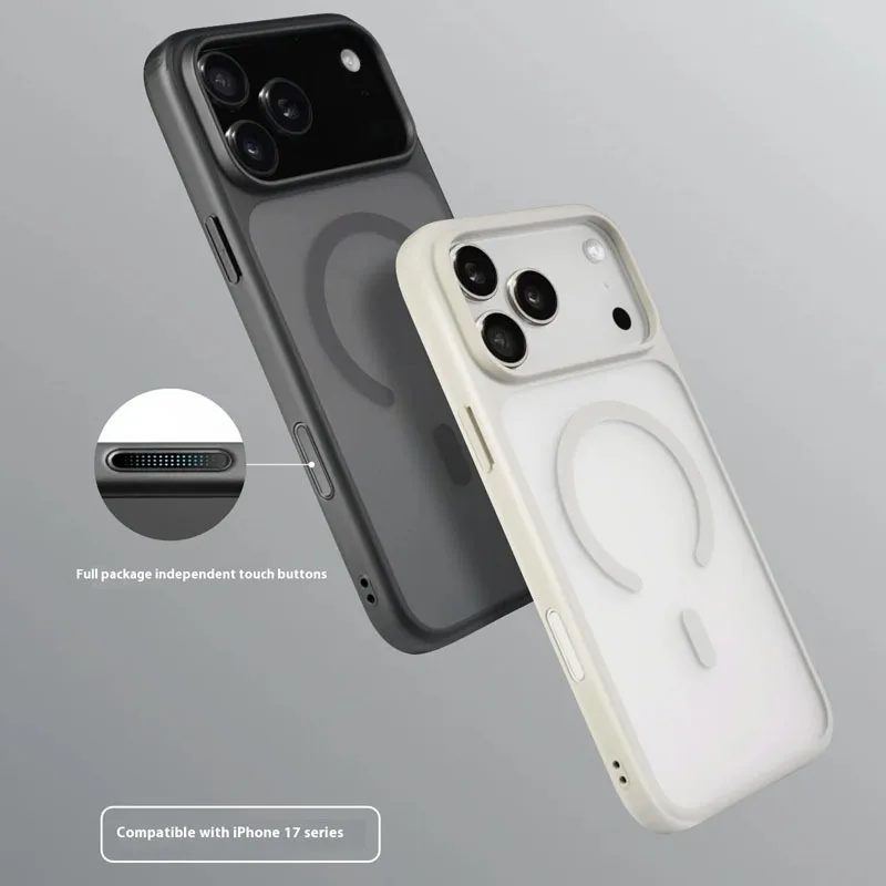 

Новый защитный чехол для телефона KONCASE с независимой кнопкой для фото, ПК, ТПУ, устойчивый к падению магнитный чехол для телефона для IPhone 17, Pro max Air, подарки