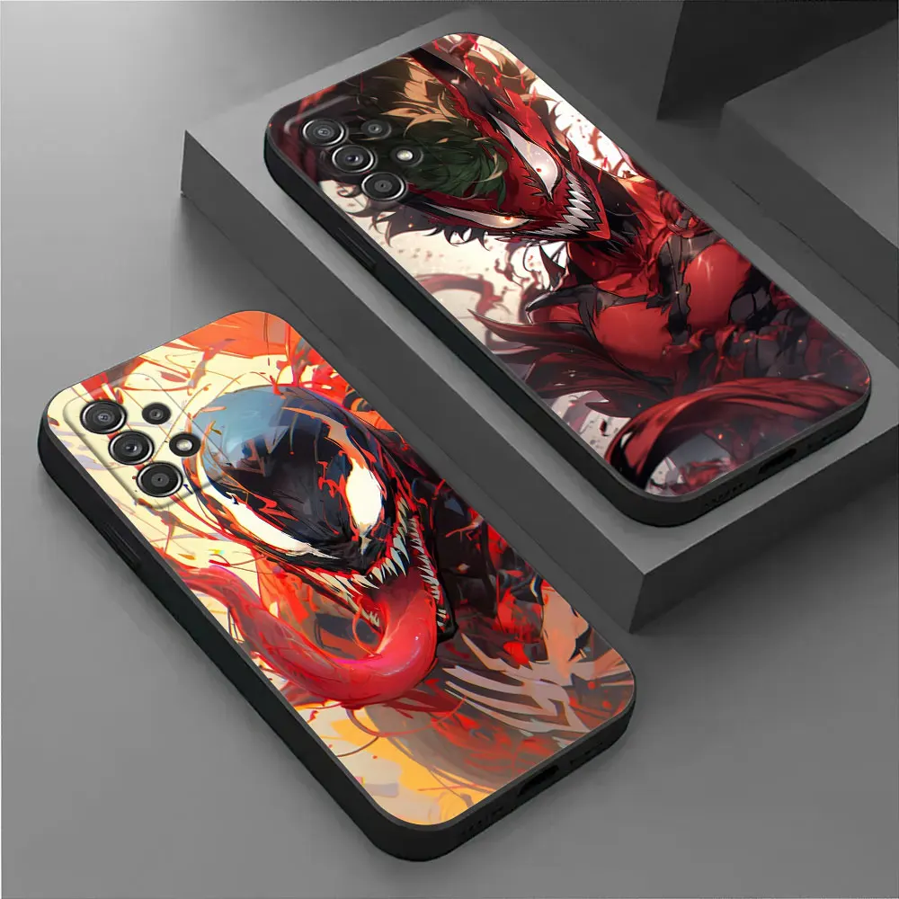 Marvel Superheroes Venom Phone Case For Samsung Galaxy A17 A57 A37 5G A07 A55 A54 A34 A35 A25 A15 A56 A36 A26 A16 A06 Back Cover