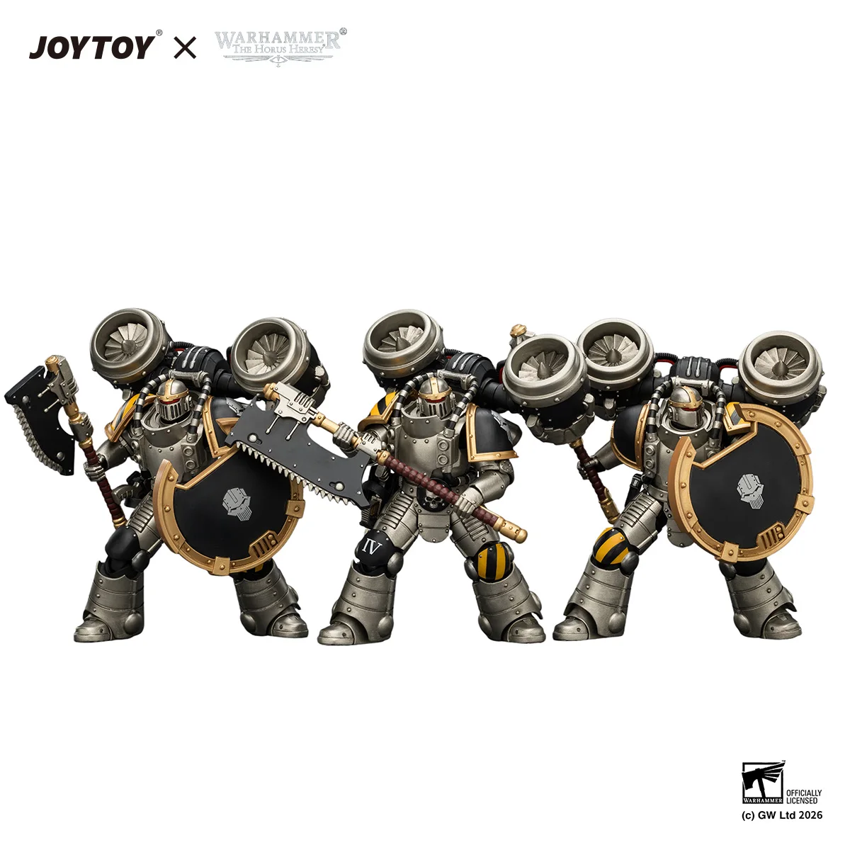 

[Pre-order]JOYTOY Warhammer 30K 1/18 Action Figure Iron Warriors MkII Assault Sergeant 3PCS Anime Model