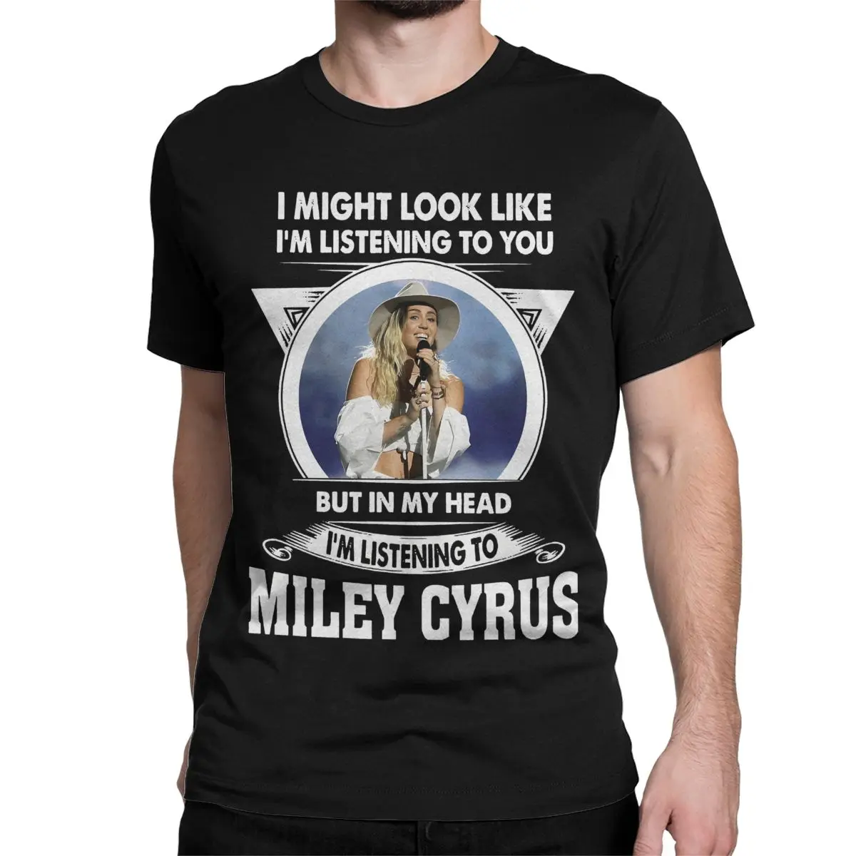 Men Women Hannah Montana Miley Vintage Rap T Shirt 100% Cotton Clothes Leisure Short Sleeve Crewneck Tee Shirt Unique T-Shirts