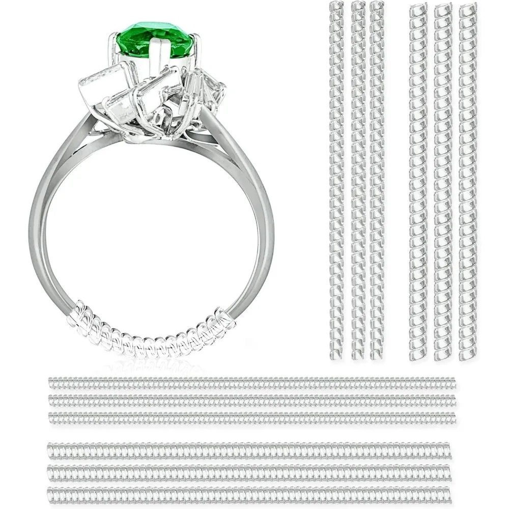 Clear Ring Size Adjuster Set, 4 Invisible Sizers for Bands