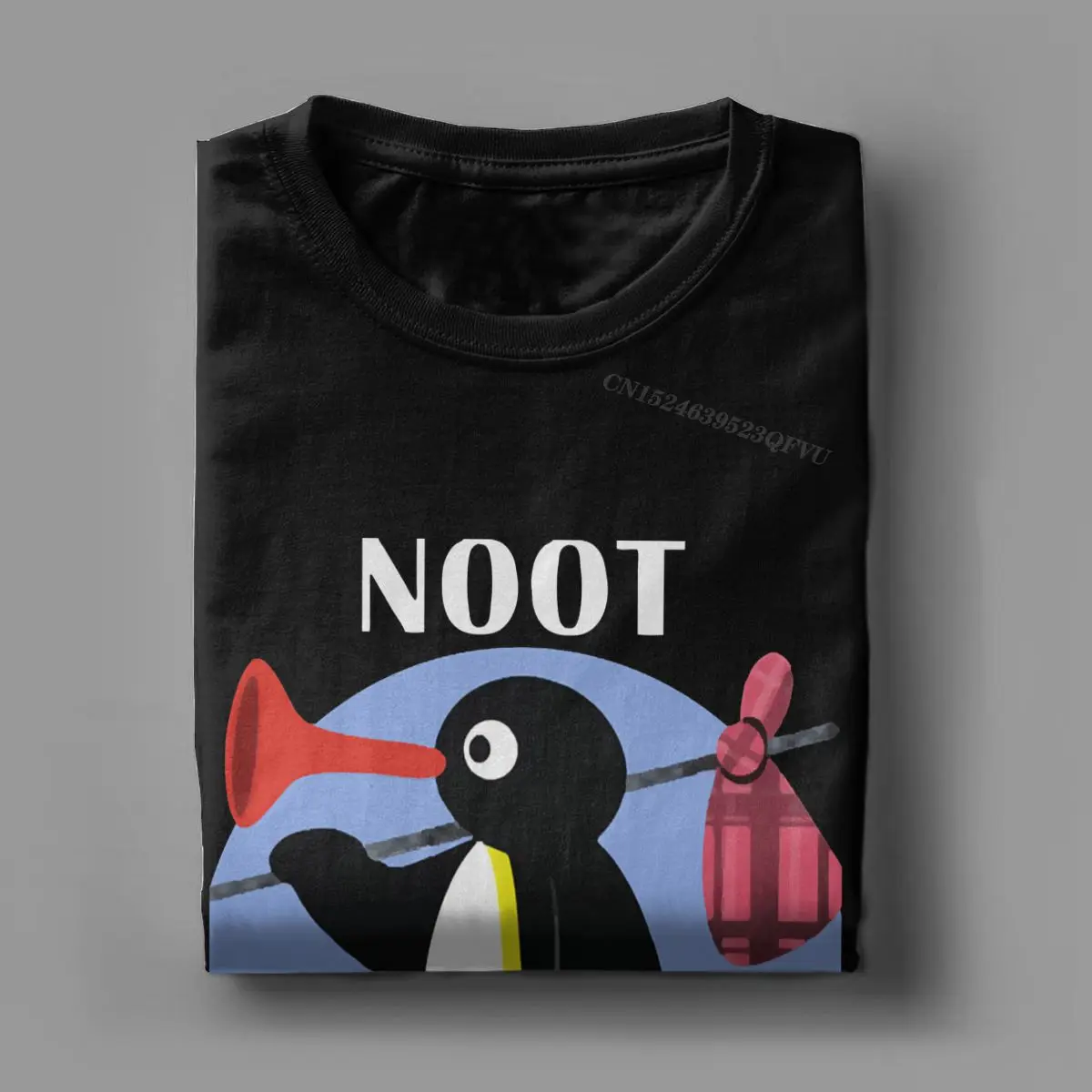 Noot Noot Pingu Tshirt Men Women Cotton Vintage T-Shirts Round Neck Penguin Tee Shirt Harajuku Clothes Classic