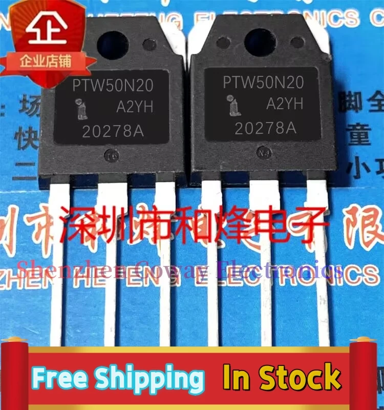 10PCS-30PCS  PTW50N20  MOS TO-30     In Stock Fast Shipping