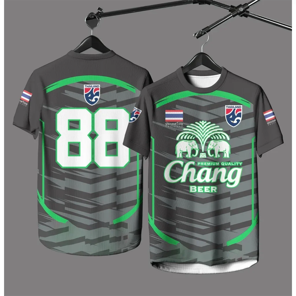 Summer New Thailand Chang Elephant 3D Printed Short-sleeved Summer Street Men's T-shirt High Quality Men's And Women's Tops