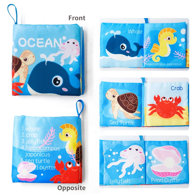 ألعاب كتب الأطفال، كتب الأطفال من عمر 0 إلى 6 أشهر، كتب ناعمة مجعدة من القماش الملمس والملمس، ألعاب للأطفال حديثي الولادة من عمر 0 إلى 6 إلى 12 شهرًا #2