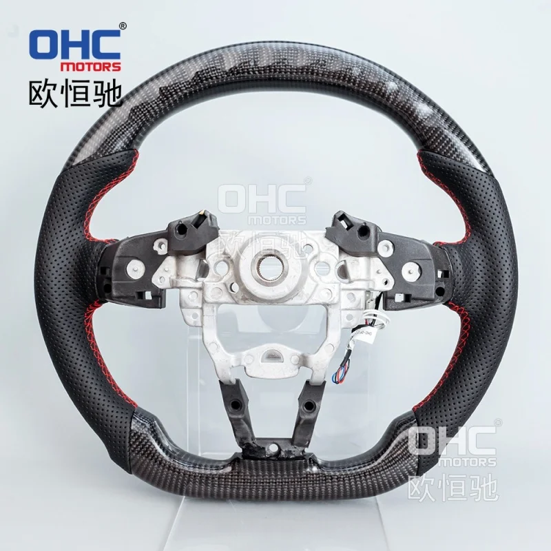 For 16-25 models MX-5/Miata carbon fiber LED smart car steering wheel with modified running lights