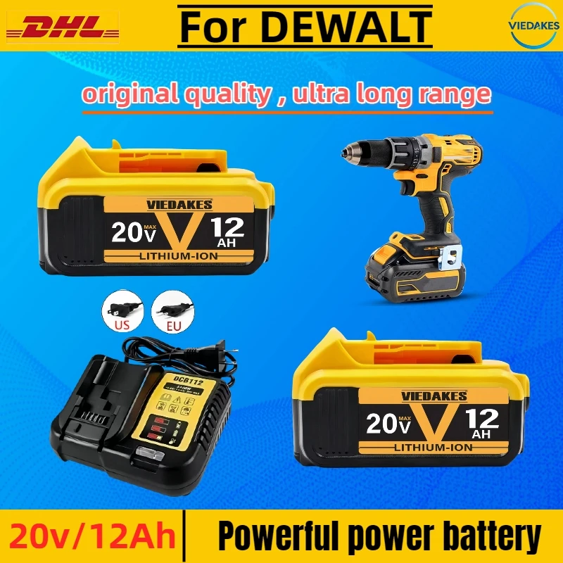 

️for Dewalt Battery 8/10/12Ah Lithium-ion Battery，for 20V Dewalt DCF845 DCF850 DCF892 DCF911 DCD800 DCD805 Power tools Battery