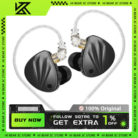 KZ Krila Wired Earphone HIFI 1DD+1BA High-end Tunable Balanced Armature In-ear Earbuds Customized Gaming Accessories Gifts