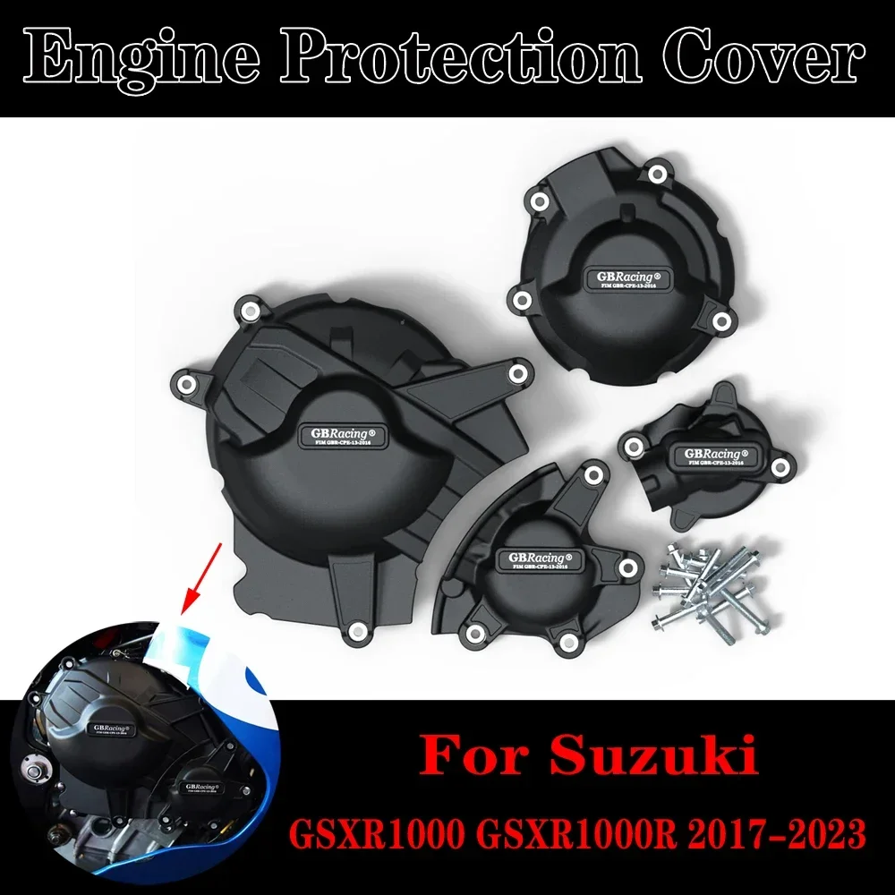 

For Suzuki GSXR1000 GSX-R1000 GSXR1000R 2017-2023 Motorcycles GBR acing Engine Protective Cover