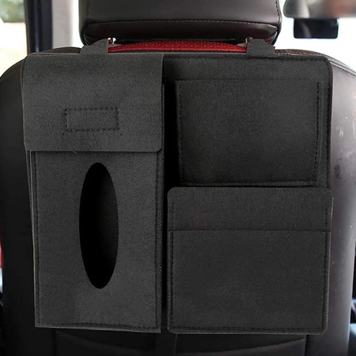 1pc- Car Seat Back Storage Bag Car Seat Back Multifunctional Storage Box Car Interior Bag Sundry Storage Box Car Accessorie