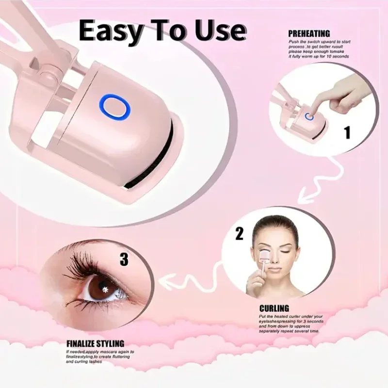 Elektrische Wimpern zange USB-Lade modell schnell erhitzen tragbare Wimpern Dauerwelle Formung und dauerhafte Locken thermischen Wimpern clip