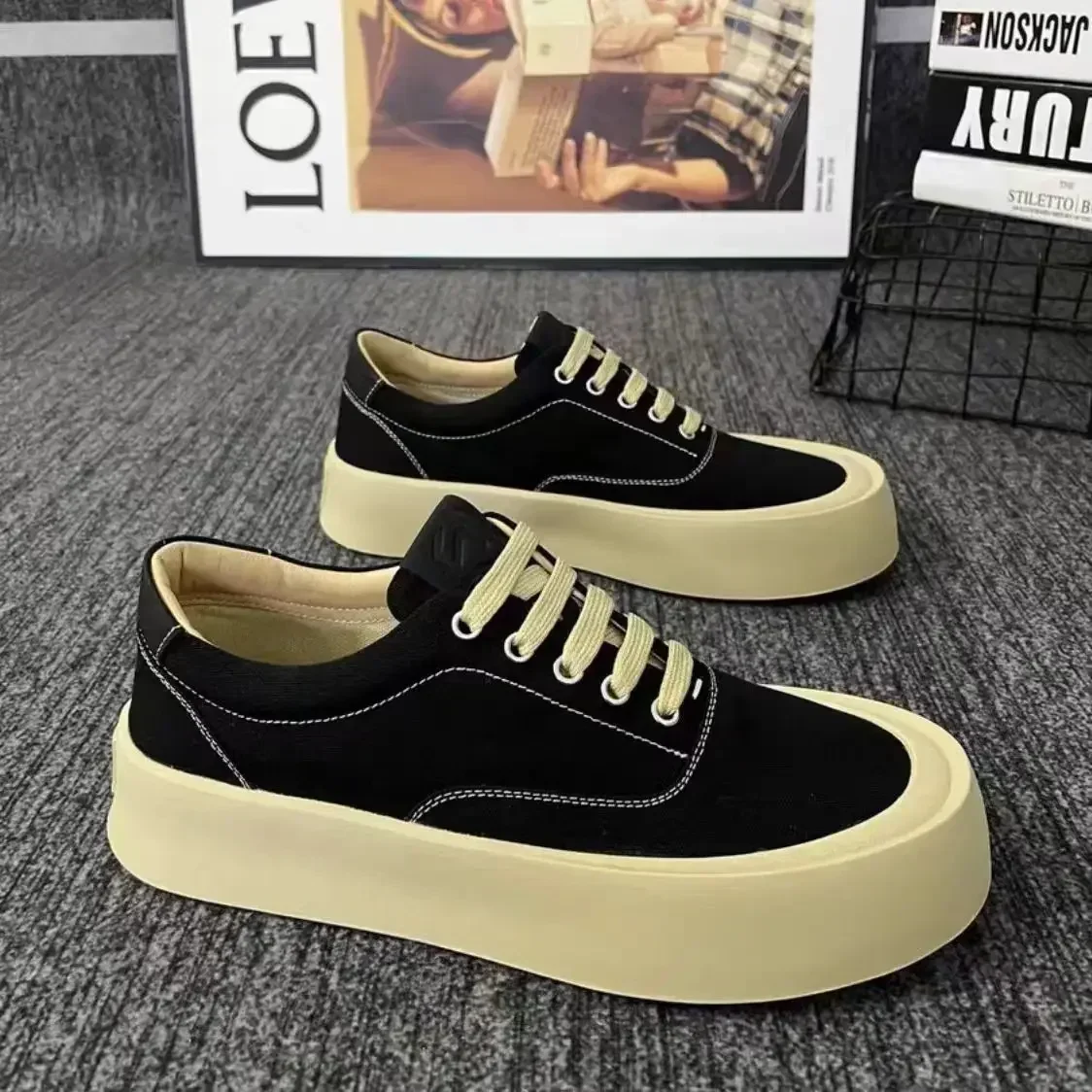 Vulcanize scarpe per uomo Sneakers estive In tela uomo nuovo In adulti traspiranti spedizione elegante lavoro libero prezzo basso tempo libero