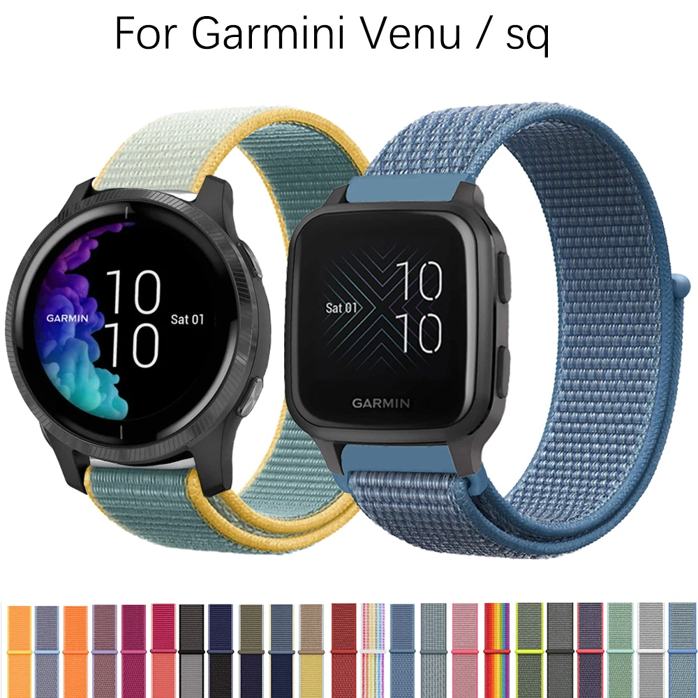 Нейлоновый ремешок для смарт-часов Garmin для Benz/SQ, женский браслет Vivoactive 3 vivomove HR, ремешок для наручных часов