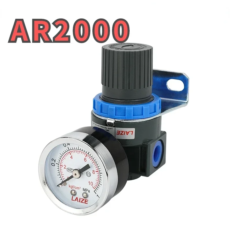 Pneumatic Air Compressor Pressure Regulator, Relief Valve, Connector Fittings, 6mm, 8mm, 10mm, 12mm, AR2000, AR3000, AR4000