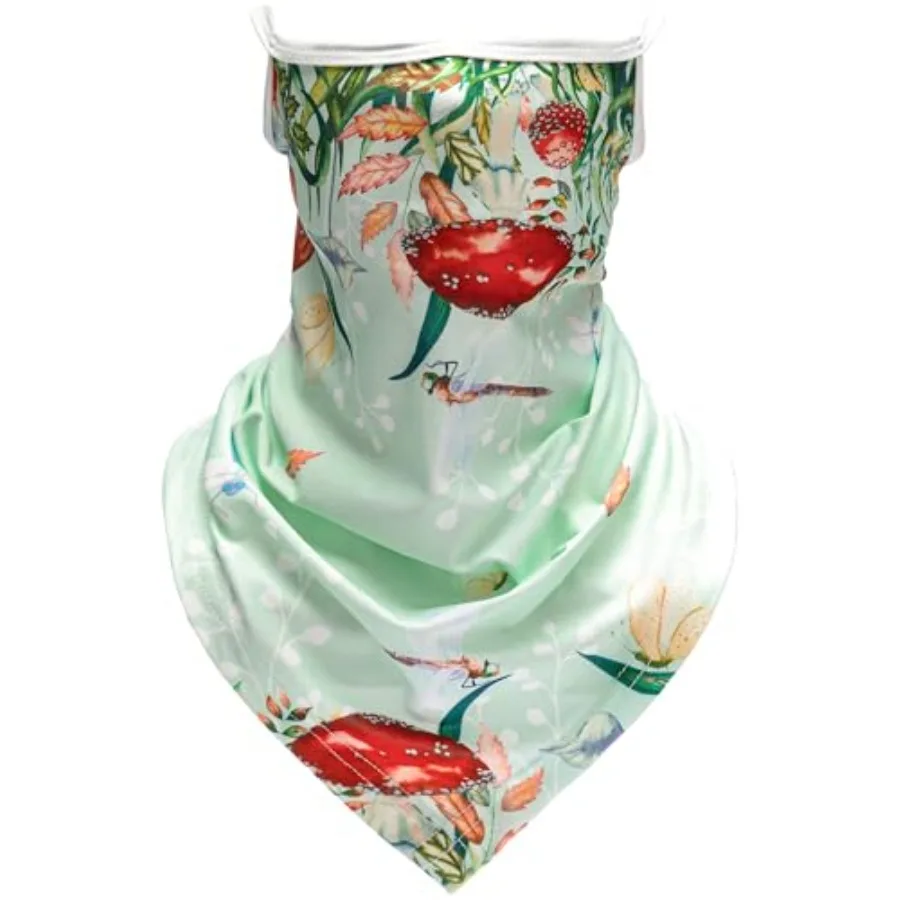 

FISHEAL UV Sun Protection Face Scarf Mask, Breathable Gardening Face Cover Neck Gaiter with Ear Loops Bandana for Men Women