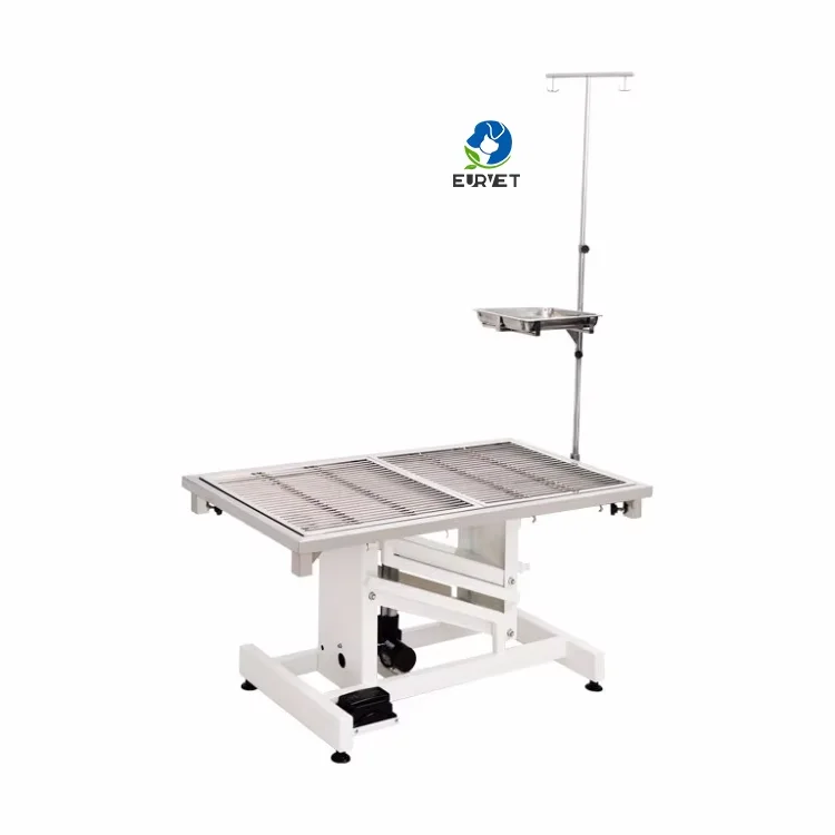 

EUR VET Good Sale Advanced Veterinary Equipment Vet Surgical Bed Electric Lifting Vet Operation Table With Mesh Top