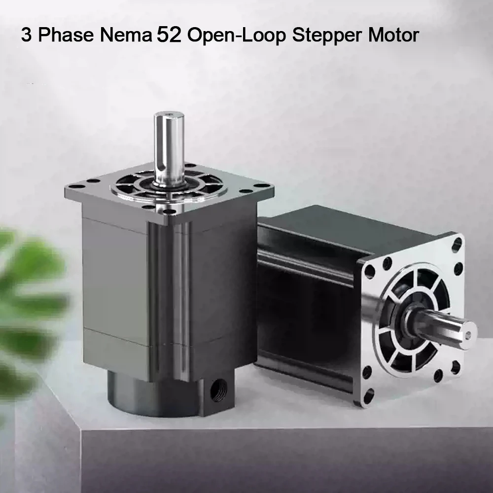 3 Phase Nema52 Stepper Motor 130mm Flange Stepper Motor 24Nm 35Nm 50Nm 19mm Shaft Motor AC180-240V HB3922 Driver Kit