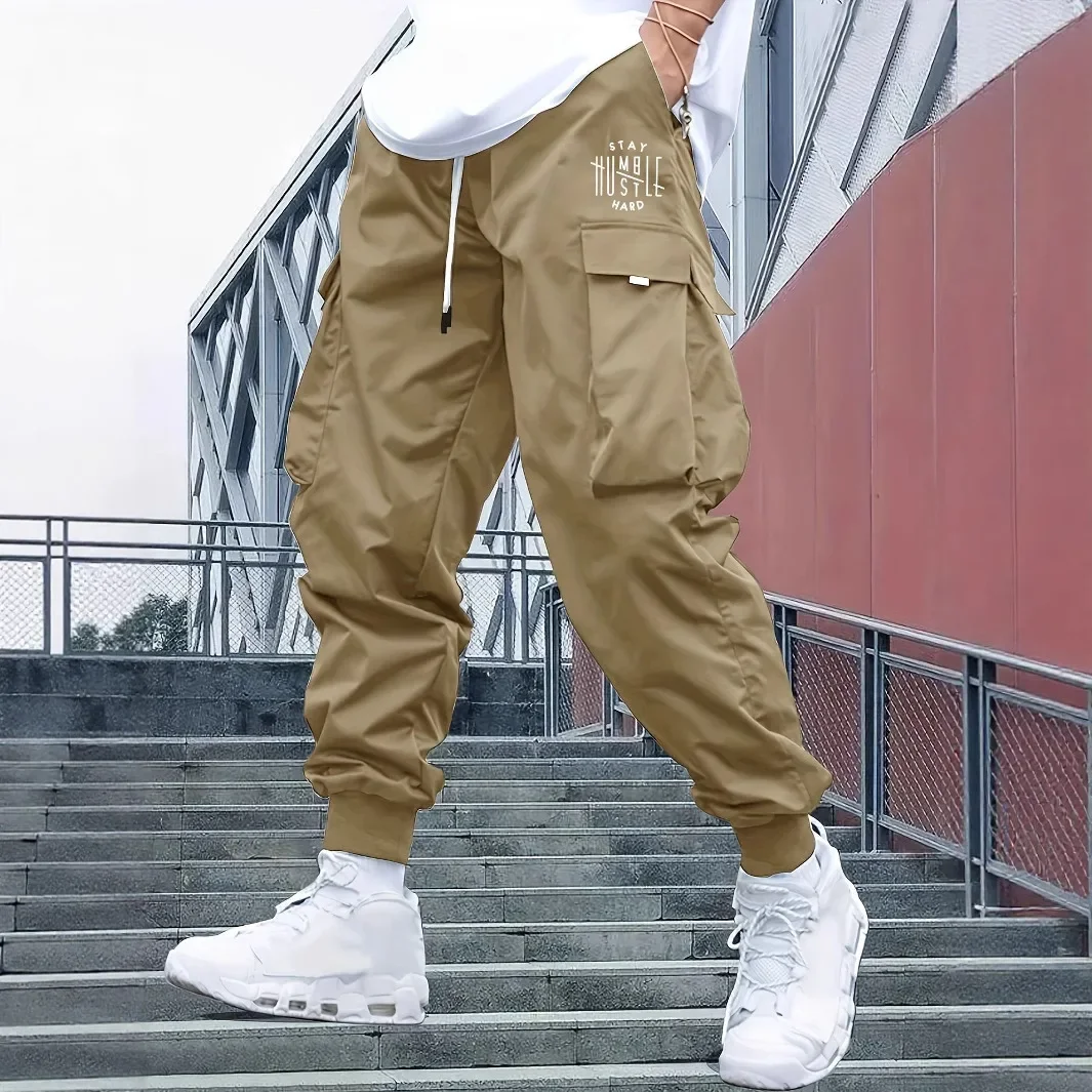 الرجعية عمال فضفاض الرياضة الرجال عارضة السراويل مستقيم الساق السراويل ربيع الخريف شعبية السراويل الطويلة مريحة تناسب #3