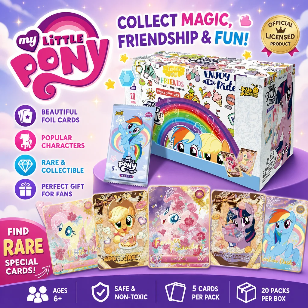 正規品-kayou-100枚入り-英語版-マイリトルポニー-永遠の友情-カード-レインボーエディション-シー