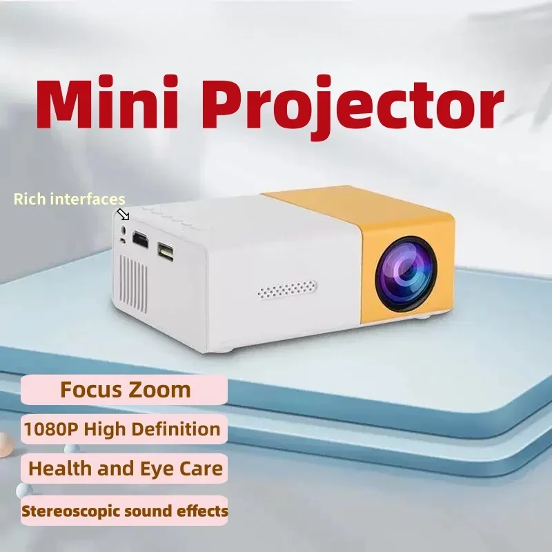 YG300 projector for children's entertainment and office MINI portable mini mini projector supports 1080P ultra high definition