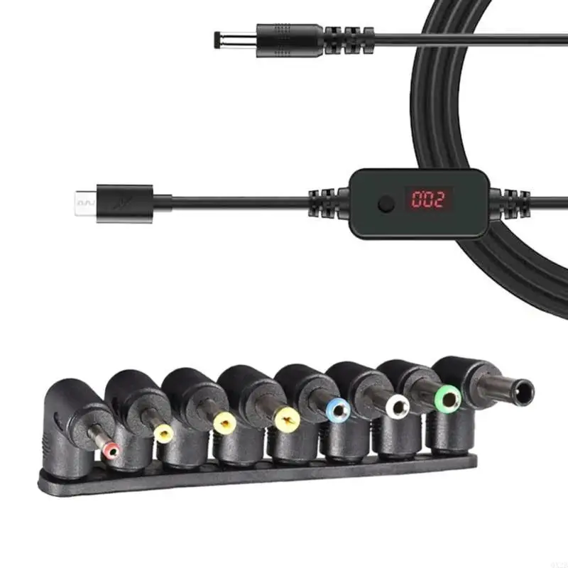 Cable adaptador alimentación DC5521 100 5V-20V para enrutadores computadoras portátiles y más