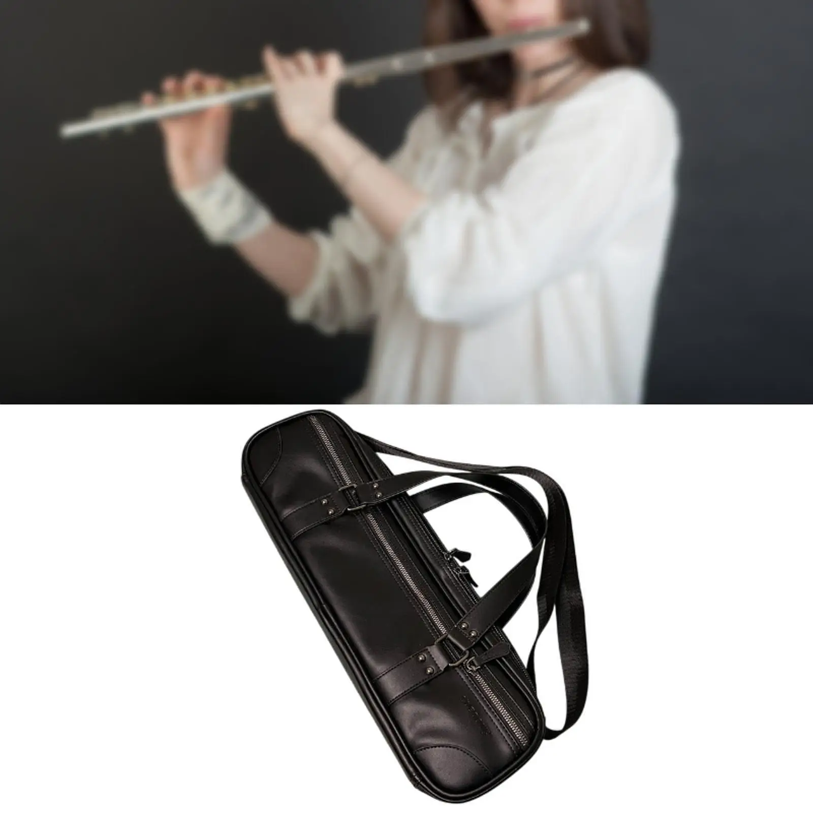 

Ударопрочный водонепроницаемый нейлоновый чехол для флейты с наплечным ремнем для музыкантов в пути