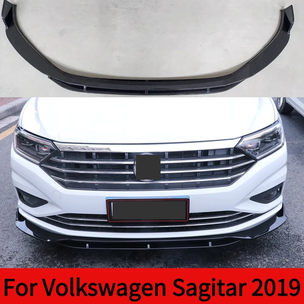 

For Volkswagen Sagitar 2019 pcs ABS Front Lip Body Kit Spoiler Bumper Diffuser