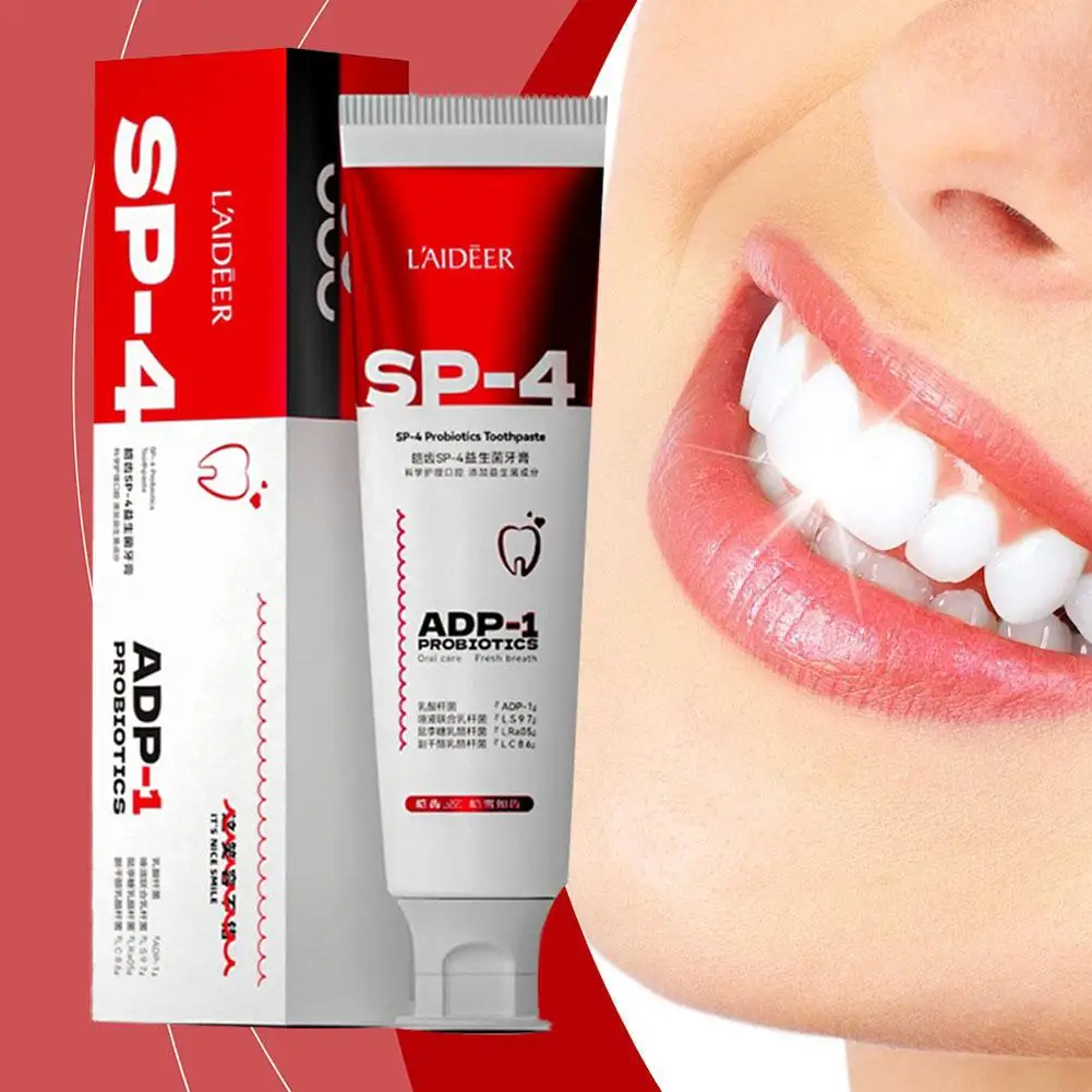 Sip-4 dentifricio probiotico schiarente macchia rimozione dentifricio probiotico alito fresco denti sbiancare dentifricio 120g