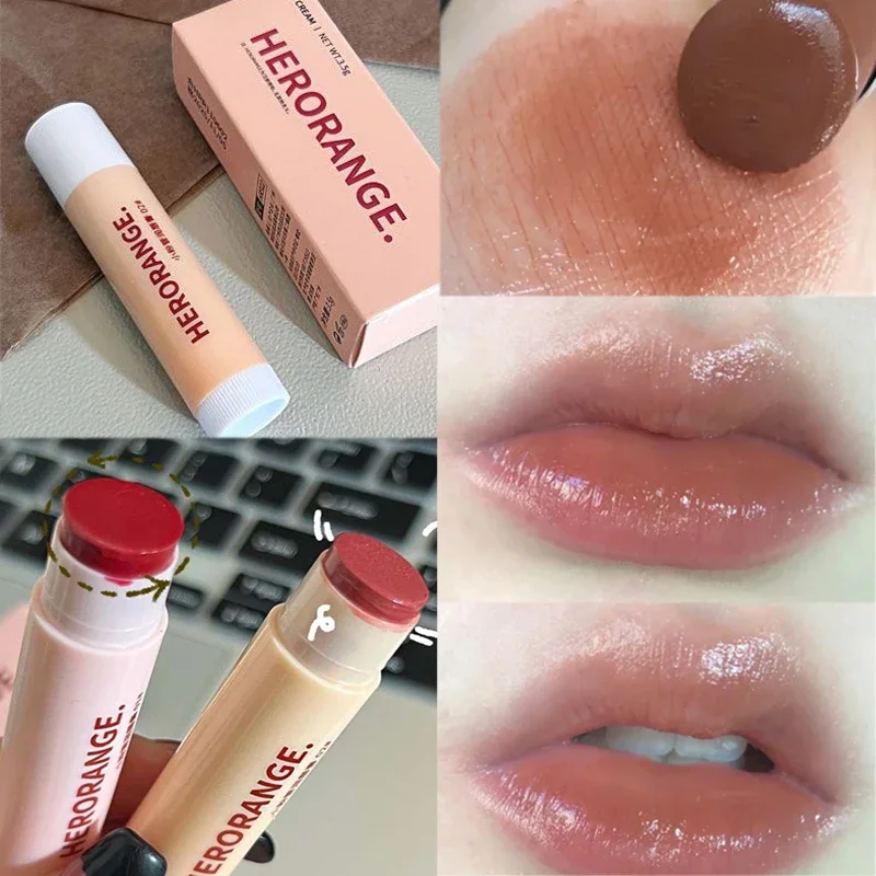 Lasting Hidratante Lip Balm, Água Luz Batom Maquiagem, Redução Lip Lines Plump, Lábios Cuidados Cosméticos, Vermelho, Marrom, Geléia Colorida