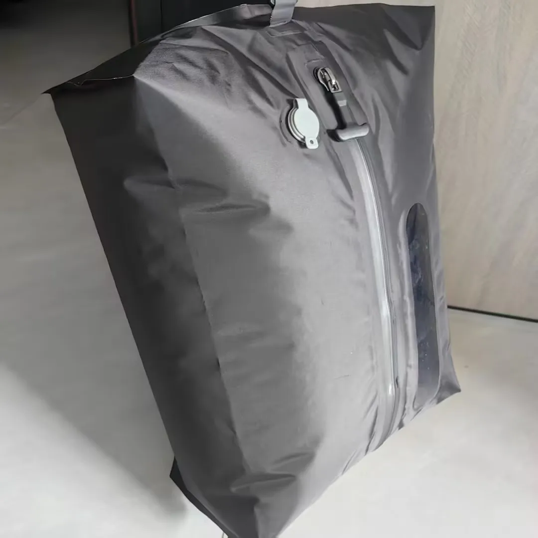 HTMCK Reusable Vacuum Bag with Air Pump for Outdoor Use Compact Storage Bag for Travel And Home Organization view 5
