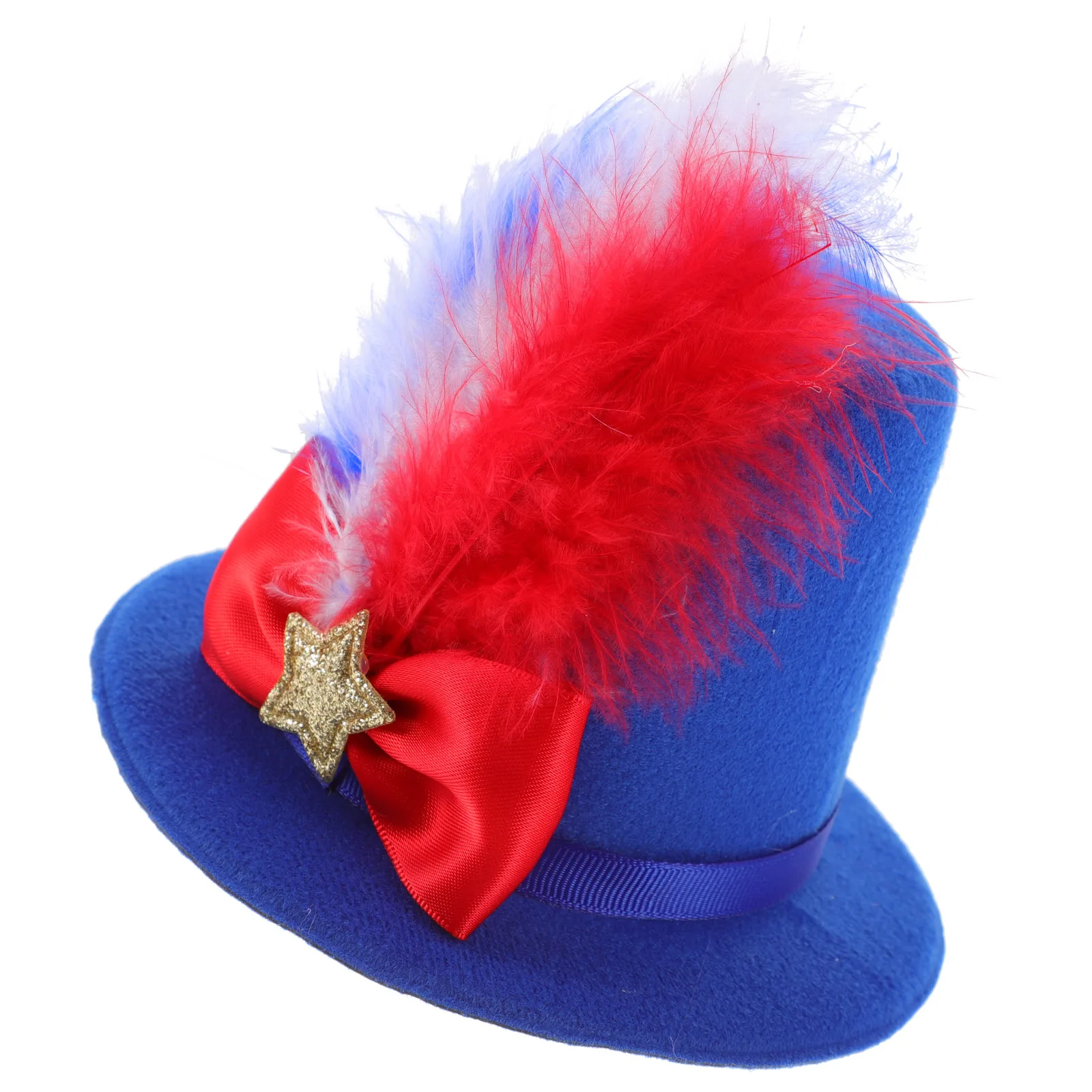 

Hat Card Has Fascinator Hair Clip Flower Accessories Man Party Fasteners Women Independence Clips
