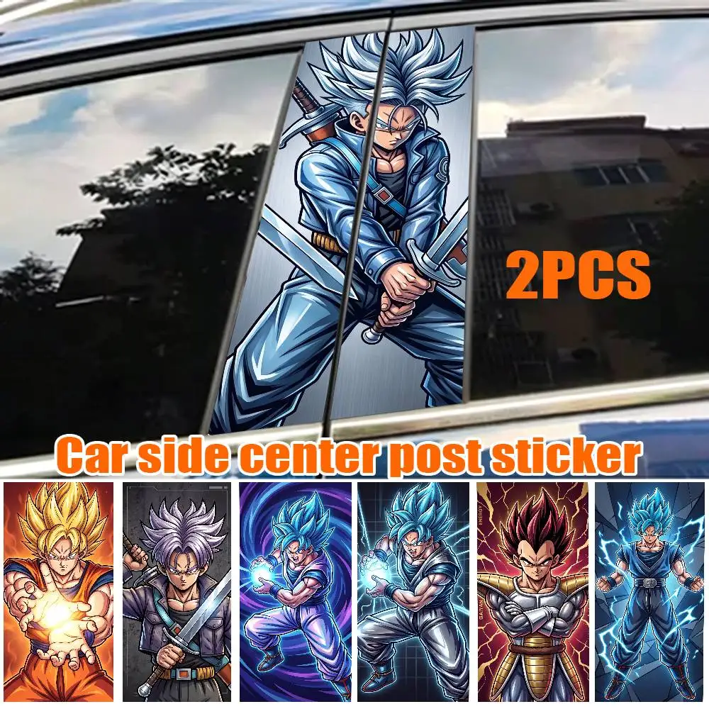 

DRAGON BALL GOKU Car Sticker Auto B-pillar Center Column Decor Cover Scratches Waterproof Sunscreen Vinyl Decals Accessories