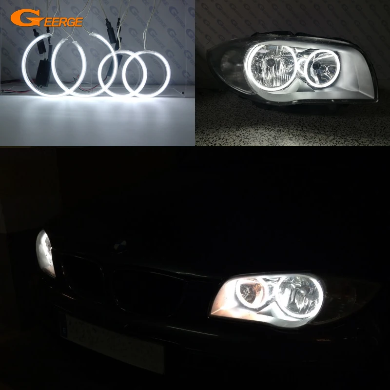 

Geerge For BMW 1 Series E81 E87 E82 E88 Excellent Ultra Bright CCFL Angel Eyes Kit Halo Rings