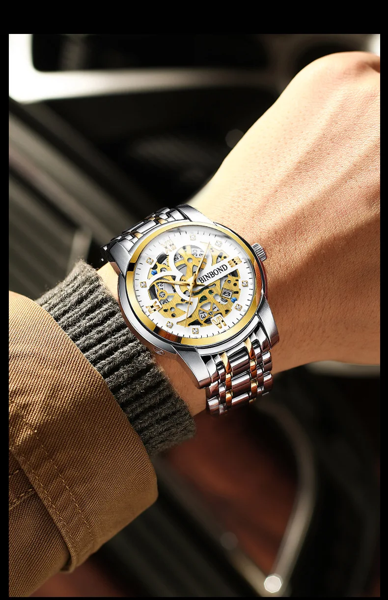 Luxury Fashion Big Dial Watches for Men Military Waterproof Sport Luminous Quartz Wristwatch Steel Strap Clock Relogio Masculino