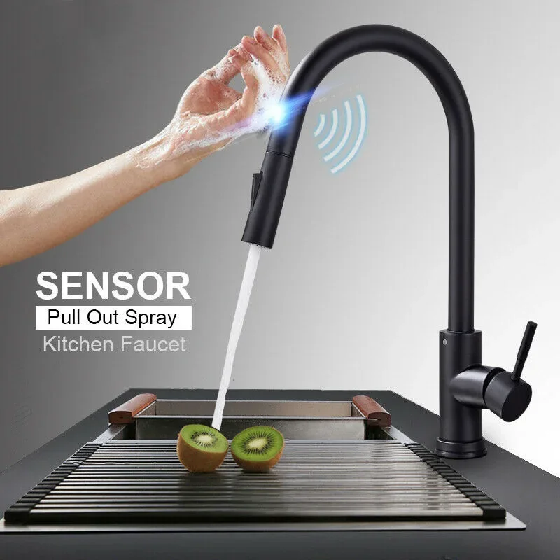 GEGVE Smart Touch Removable Faucet Stainlesss Steel Induction Sensor Pull-out Faucets Cooking iron for the kitchen Water Hydrant