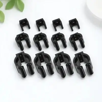 

12Pcs Wall Rod Bracket Holder Pool Cue Rack Fishing Rod Pod Durable PP Material Prevents Slipping Falling Fishing Pole Holders