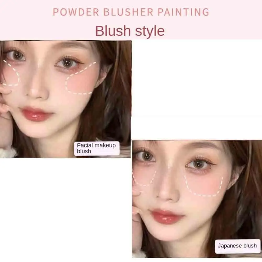 High Quality Moist Rose Cheek Tint Matte Long Lasting Petal Blush Palette Smooth Waterproof Face Blusher Cosmetics Women