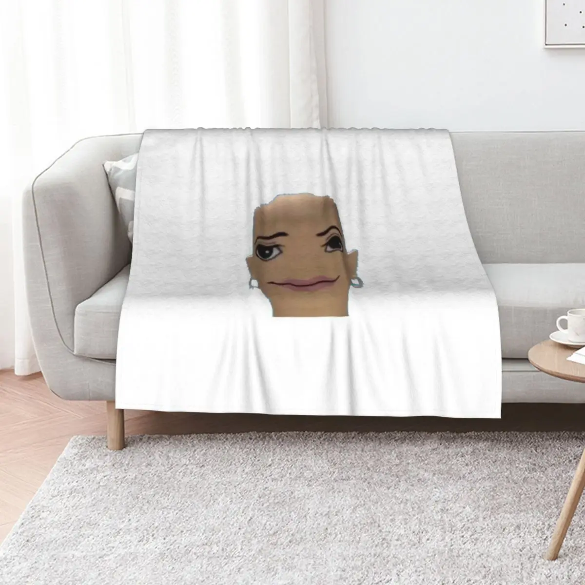 

meme face Throw Blanket Blankets Sofas Of Decoration for winter Single Luxury Thicken Blankets