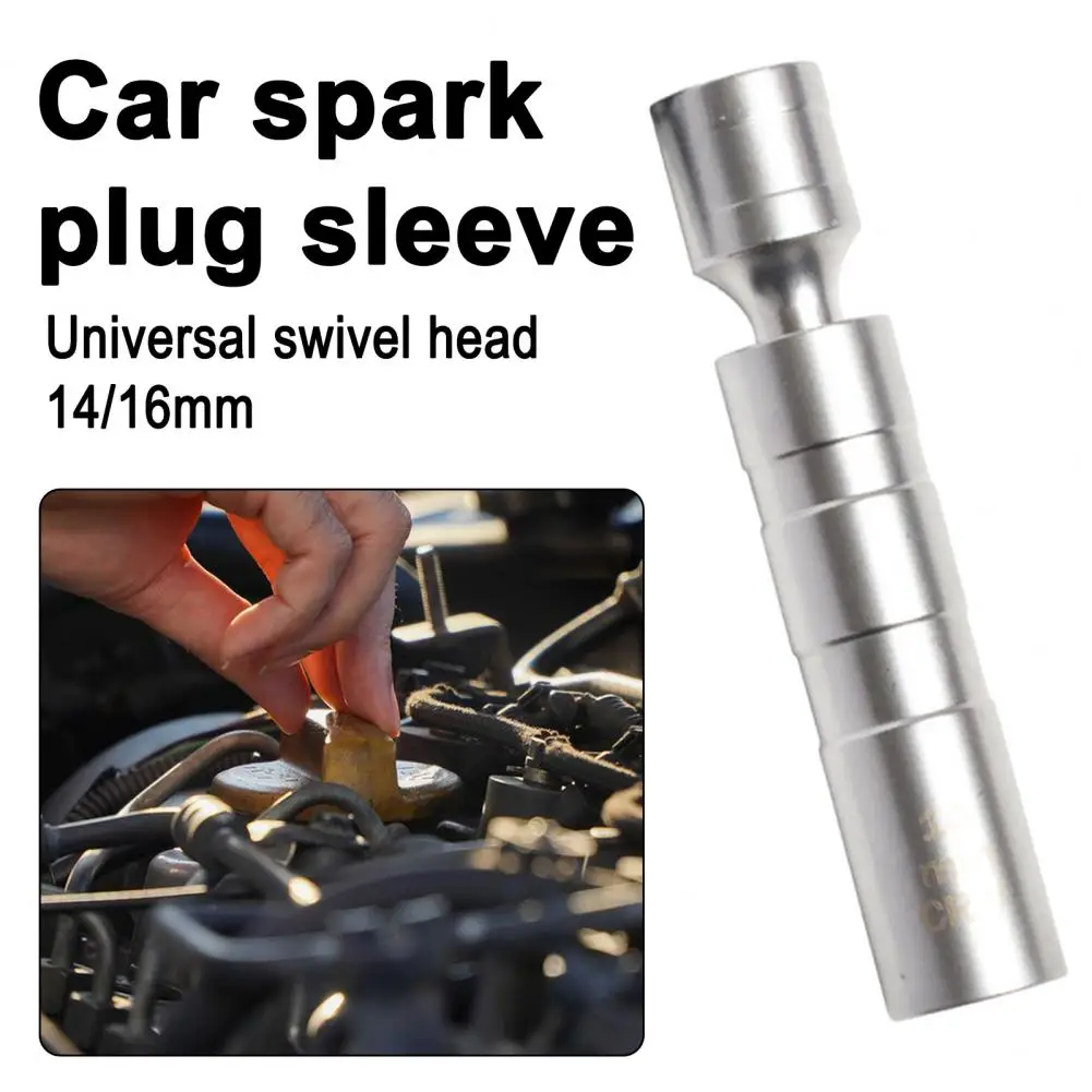 Narrow Space Spark Plugs Socket Universal Magnetic Spark Plug Sleeve Thin Wall Joint Removal Tool Automotive Repair for Spark