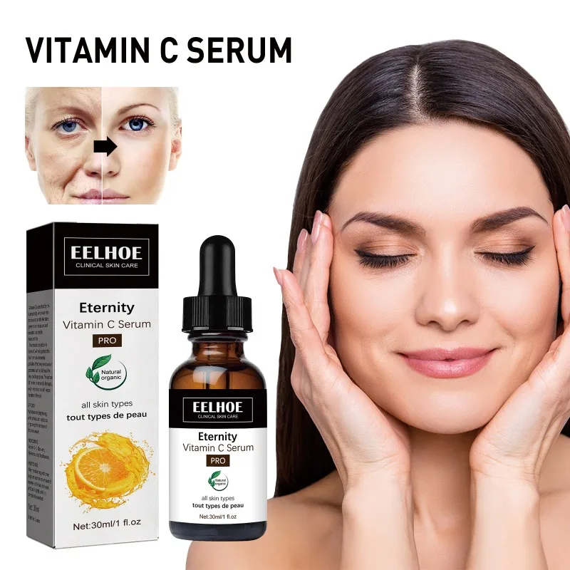 Vitamine C Serum Verwijderen Donkere Kringen Verhelderende Aanscherping Krimpen Poriën Verstevigende Lifting Hydraterende Huid Reparatie Serum 30ml