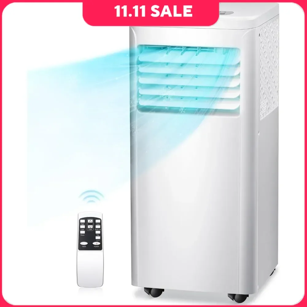 

Air Conditioners 3-in-1 with Remote Control, Digital Display and 24Hrs Timer, Include Window Mount Kit, Portable Air Conditioner