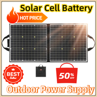 Portable Solar Panel  Charger Monocrystalline Outdoor Power Supply RV 5V USB Foldable Solar Cell Battery 100W 18V