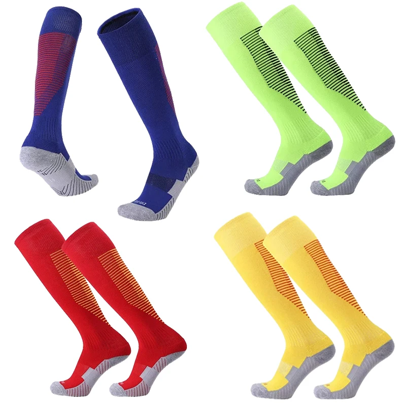 

Bottom kids Men Thickening Women Football Towel Soccer Socks Sports Rugby Stockings Knee-High Volleyball Long Socks Cycling