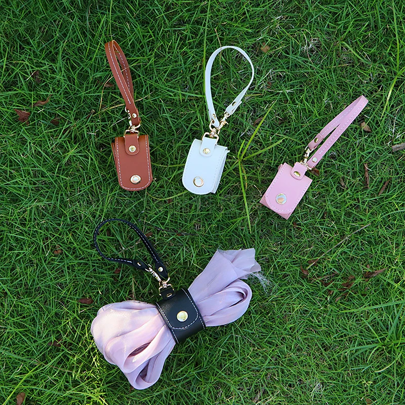 Leather Keychain Hat Clip Towel Storage Clip Outdoor Hat Gloves Scarf Bag Keychain Clip