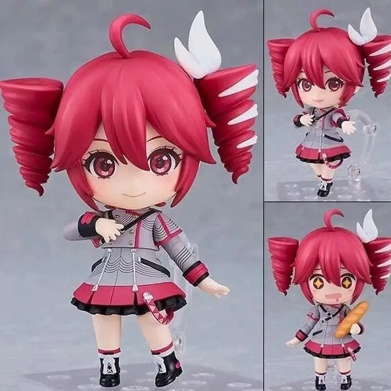 # 2344 Kasane Teto Synthesizer V AI Chibi-Figur mit Austauschbaren Gesichtern Desktop-Ornament Sammlerstück Geschenk UTAU Virtuelle Sängerin Fans