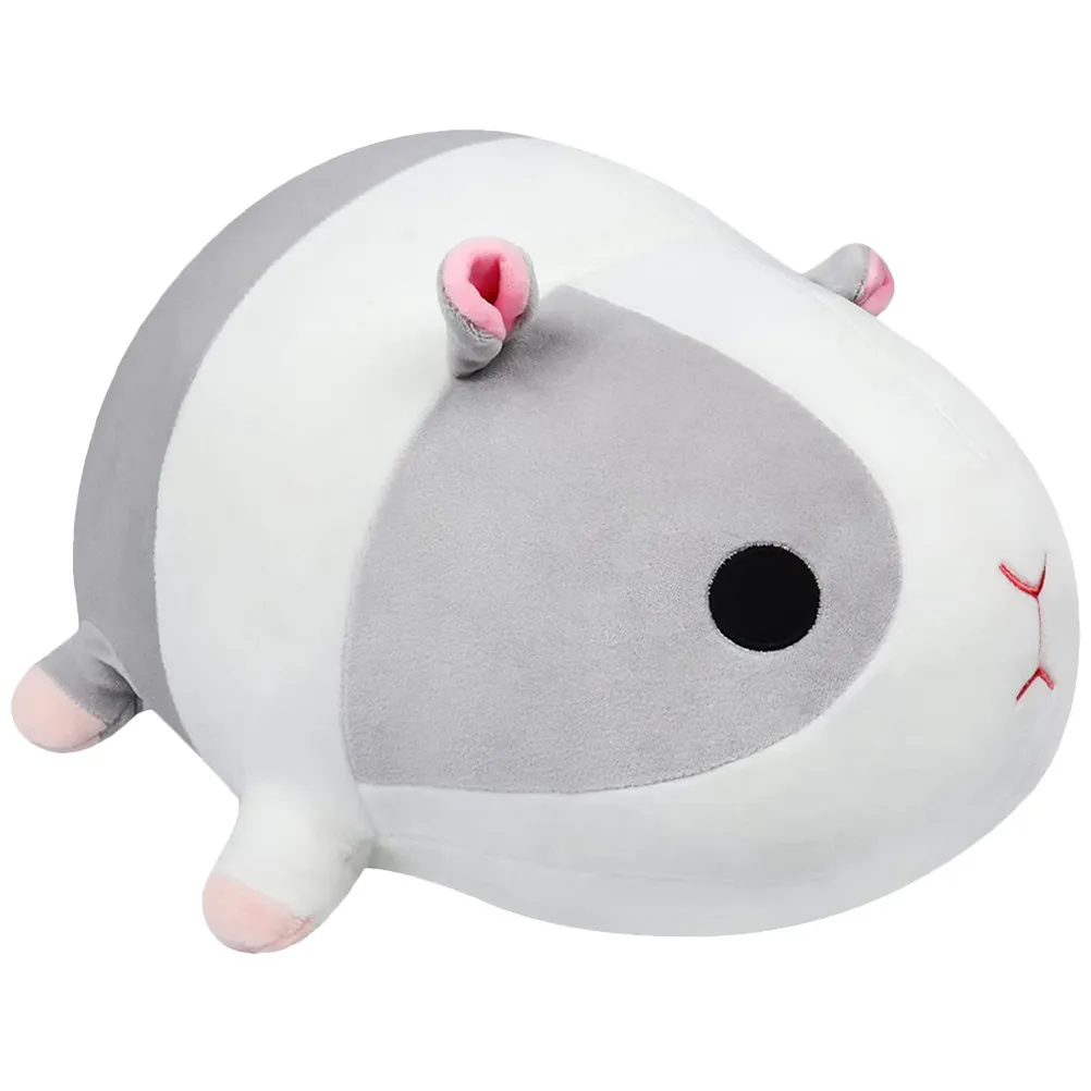 Guinea Pig Shaped Pillow Animal Throwing Pillow for Bed Sofa Desktop Relaxation Warm Housewarming Gift Realistic Cute Companion