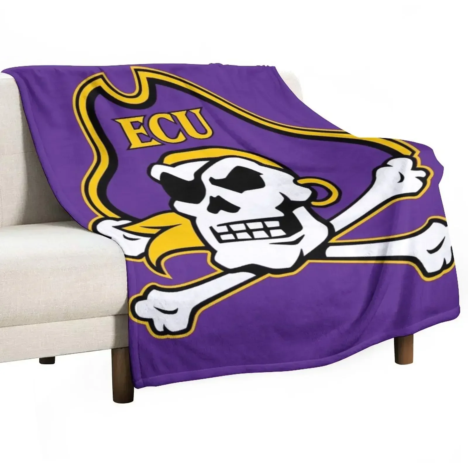 East Carolina Pirates Throw Blanket Bed Fashionable Stuffeds Decorative Sofas Blankets