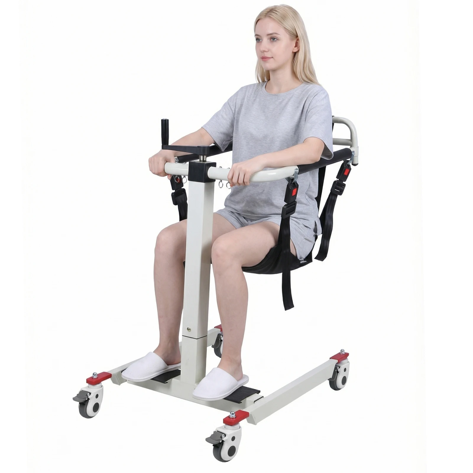 

Portable Wheelchair To Car Transfer Device with Adjustable Height & Width Transport Wheelchair with Wheels for Elderly/Disabled