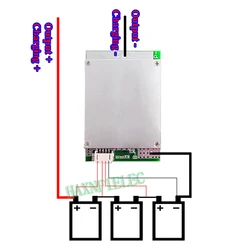 3S 12V 100A BMS Ternary Lithium Battery Protection Circuit Board With Balanced Charging For Inverter High Current High Power