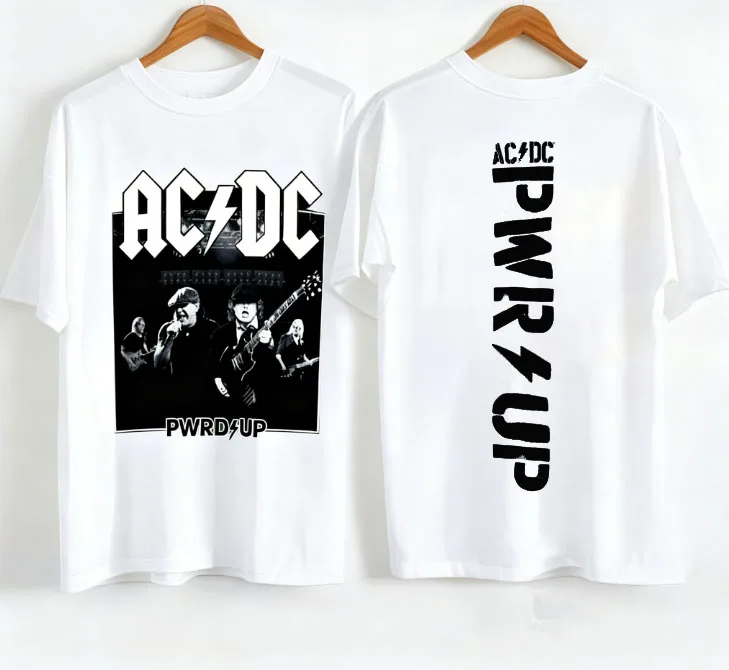 T-shirt de sport à manches courtes, à la mode, avec imprimé AC et DC, à la mode et respirant, adapté à un usage quotidien, 2026